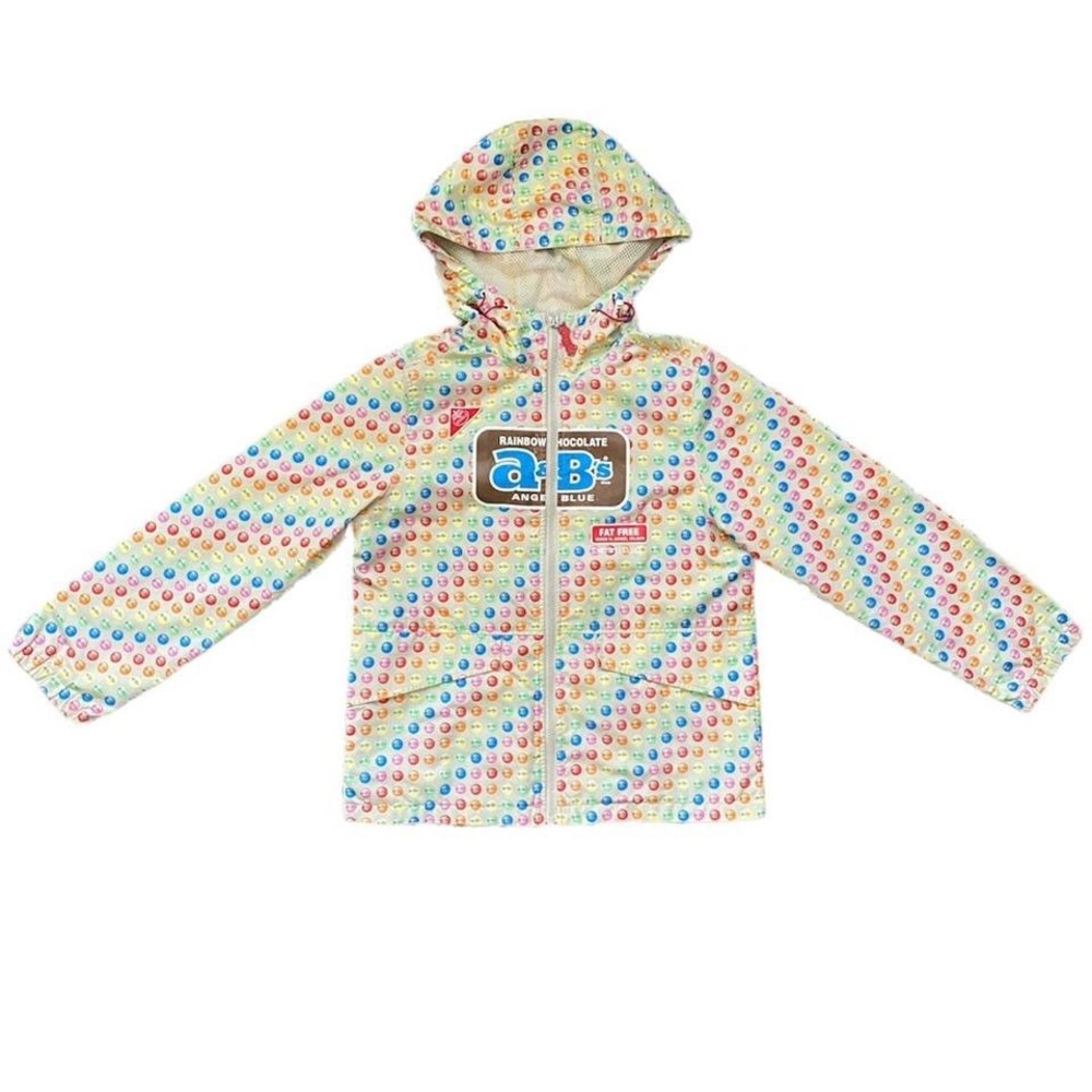 Angel Blue Candy Rainbow Chocolate Dot Hooded Jacket - Picture 5 of 5